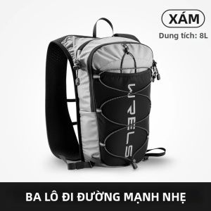 WRELS | WRELS Running Vest Hydration Pack Nhẹ Có Thể Gập Lại Phản Quang Ba Lô Marathon Thoáng Khí Chạy Bộ Thể Thao Daypack