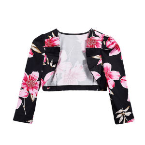 GOSSIP.D | Summer Thin Womens Shawl Slim Fit Short Printed Outerwear Cardigan Sleeveless Gossiped D Original Design Cotton Blend