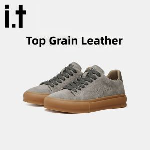 izzue | Leather Thick Sole Casual Shoes Lightweight Breathable Comfort