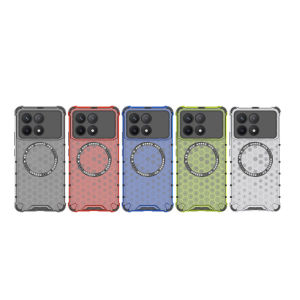 For Honor 400 Lite 5G 2025 Phone Case For Honor400Lite Honor400 400Lite Shockproof Armor Luxury Silicone magnetic Honeycomb Transparent cover