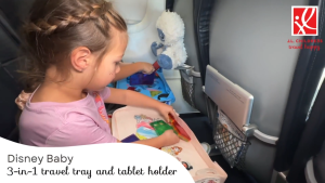 【SG Stock】J.L. Childress 3-IN-1 Kids Travel Tray & Tablet Holder - Car Seat Lap Tray Desk for Toddlers Road Trip Essentials Car Seat Activity Table Travel Accessories - Grey/Teal