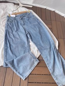 Quần Jeans Ống Rộng Cạp Cao Quần Dài Thường Ngày Cho Nữ Quần Dài Mùa Xuân Thu Đông Quần Jeans Denim Cotton Mềm Mại Cỡ Lớn