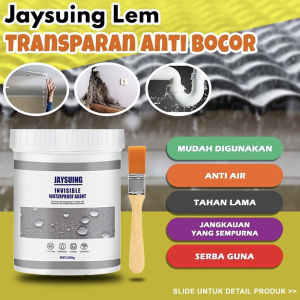 Lem Anti Bocor dan Rembes Transparan Serbaguna Super Kuat Tahan Air Untuk Penambal Kerembes Tembok Asbes Atap Seng Rumah yang Retak Cairan Waterproof