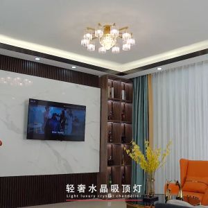Living Room Chandelier Crystal Ceiling Lamp Porch Bedroom Study Restaurant Light After Modern Luxury