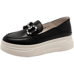 Comfortable Slip-On Thick Sole Height-Increasing Womens Loafers
