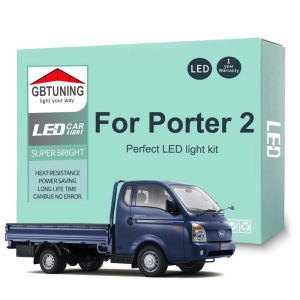 8 ชิ้นรถยนต์อุปกรณ์เสริมสําหรับ Hyundai Porter 2 2010-2017 2018 2019 2020 2021 2022 2023 2024 Canbus LED ภายในหลอดไฟเครื่องมือ
