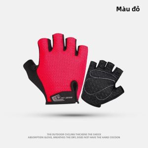 West Biking | Găng Tay Đạp Xe Hơi Mát và Chống Sốc Ngón Tay Ngắn
