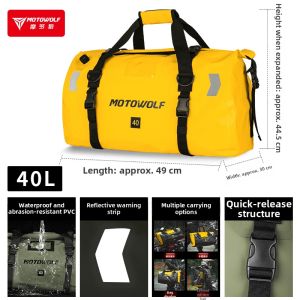 MOTOWOLF | Waterproof High Capacity Motorcycle Saddle Bag
