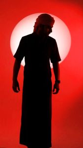 Gamis Pria Turki Arabian Lengan Pendek / Jubah Pria Dewasa Slim Fit Warna Hitam By Hurim