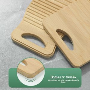 Bộ Bàn Chải Giặt Bằng Tre Mềm Chống Trượt Bộ Bàn Chải Giặt Quần Áo Một Thể Cho Người Yêu Của Bạn