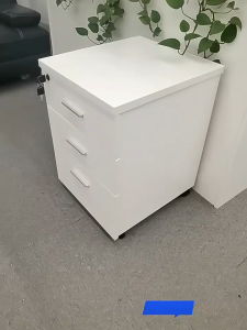 Solid Wood Mobile Cabinet Office Activity Cabinet Small Mobile Cabinet Movable Short Cabinet