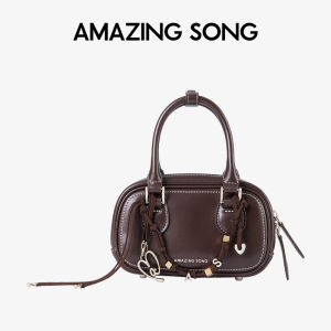 Toasted Mahjong Boston Bag Leather