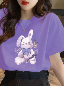 Korean Style Purple Short Sleeve T-Shirt: A Youthful Fashion Must-Have