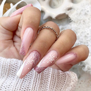 24 Chiếc Móng Tay Giả Dán Liền Màu Ombre Dài Trung Bình Phủ Kín Có Thể Tái Sử Dụng Kèm Keo Gel Dành Cho Nữ Và Phụ Nữ Phụ Kiện Làm Móng