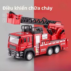 Mô Hình Xe Cứu Hỏa Thang Gấp Tỷ Lệ 1/32 Có Chức Năng Xe Chở Nước Đồ Chơi Xe Mô Hình Hợp Kim Đỏ Có Cửa Mở Được Quà Tặng Cho Trẻ Em