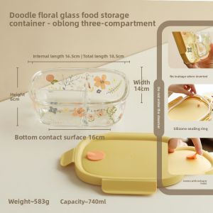 LOTUS BLUE | Microwaveable Portable Lunch Box