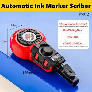 NiuXiang(NewShark) | Woodworking Tool Carpenter Manual Ink Marker Scriber With 50M Chalk Lines Professional Wood Working Scriber Drawing Line Marker