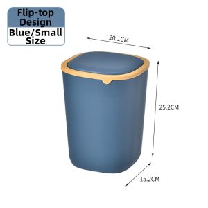 Push Lid Trash Bin