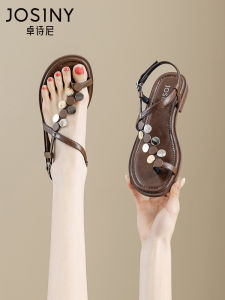 Josiny | Toepost Beach Sandals For Dresses