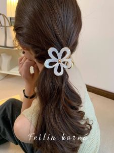 Acetate Flower Hair Claw Clip Medium Size Womens Half Updo Stylish Hair Accessories Korean Style Fresh out New Fashion