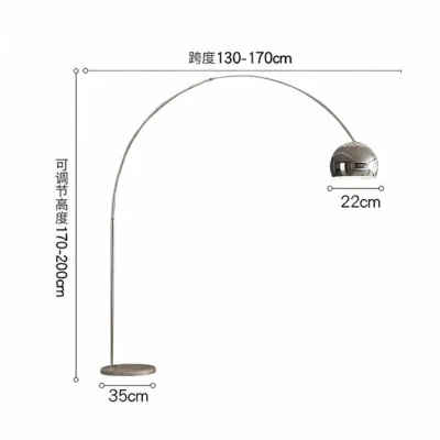 SHEJISHIBULUO | Marble Arc Decorative Floor Lamp