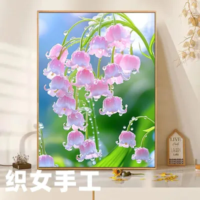 Delicate Lily-of-the-Valley Full Embroidery Handmade 5D Diamond Decorative Painting