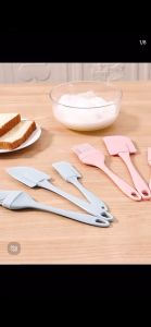 ซิลิโคนแยกน้ำมันแปรงขูด 3pcs เค้กแป้งครีมพายแปรงซอสบาร์บีคิว DIY ชุดเบเกอรี่