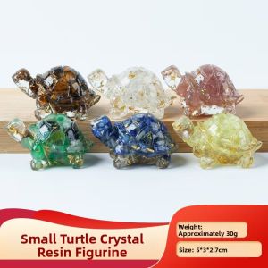 KuoLi | Natural Crystal Turtle Resin Craft DIY Tabletop Decoration