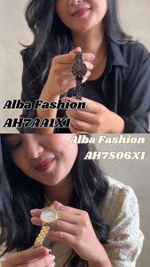 Jam Tangan Swarovski Wanita Alba FASHION Quartz Stainless Steel AH7S06X1 Original