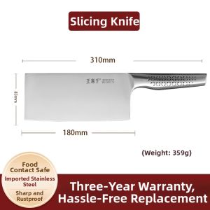 WANGMAZI | Home Kitchen Use Butchers Cleaver Set Chopping Cleaver Slicing Knife