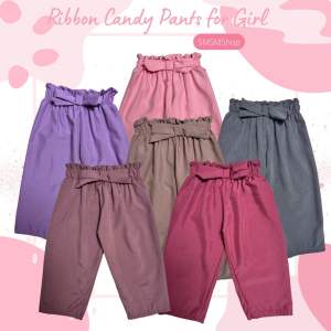 Ribbon Candy Pants for Kids Girl Taslan Pants