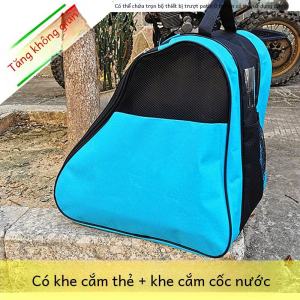Professional Roller Skating Bag Extra Large Three-Layer Can Hold a Full Set of Protective Gear the Skating Shoes Equipment Children Boys Adult Female Buggy Bag
