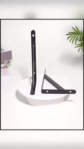 2/4/8Pcs Heavy Duty Floating Metal Shelf Brackets6-12" L Shaped RacksWall Mount Shelves Support Angle BracketsTripod Bracket