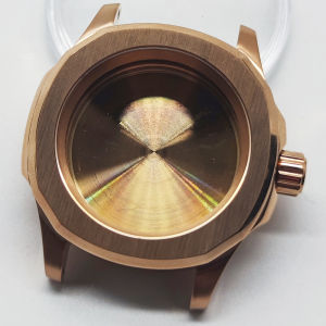 RICHUS NH35 Watch Case 40mm Silver Black Rose Gold Stainless Steel Watch Case Sapphire Crystal Fit NH35 NH36 Movement