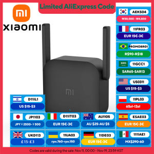 Xiaomi | XIAOMI New WiFi Amplifier Pro,300M 2.4G Network Expander Repeater Power Extender Roteador,2 Antenna,For Mi Router Wi-Fi