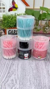 100pcs Double-head Cotton Swab Ear Pick Cleaning Back Head Disposable 双头棉签 掏耳朵耳专用 挖耳勺棉棒