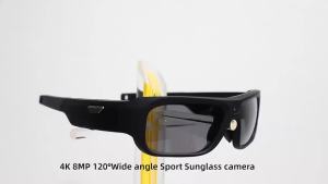 4K HD Smart Glasses Camera Mini Eyewear Camcorder for Outdoor Cycling Driving Video Recordings