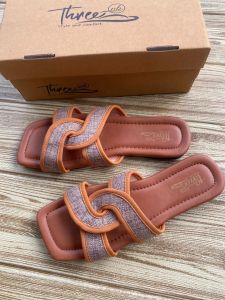 Sandal slop wanita model rantai terbaru//sandal wanita