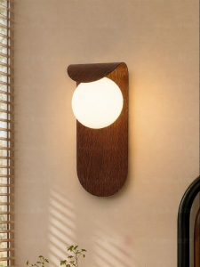 FANCY LAMP CLUB | Wooden Style Bedside Wall Lamp