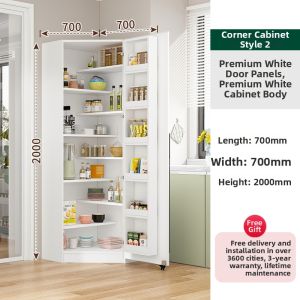 MUCONG | Living Room & Kitchen Corner Triangle Storage Side Cabinet