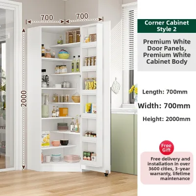 MUCONG | Living Room & Kitchen Corner Triangle Storage Side Cabinet