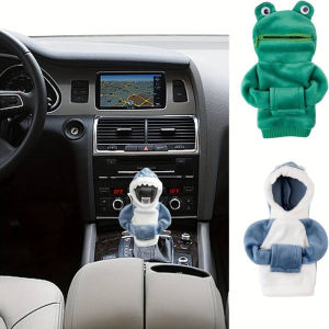 Hoodie car gear shift cover Cute Shark and Frog Gear Stick Car Shifter Hoodie