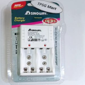 Bộ sạc Pin Battery Charger cho Pin AA / AAA / 9V (Loại Khay 2 Viên - Khay 4 Viên)