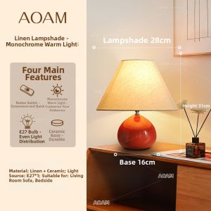 AOMAO | French Antique Style Ceramic Table Lamp