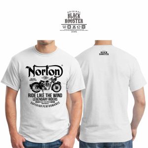 Kaos motor klasik Norton vintage distro gambar depan
