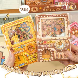 Capybara Busy Notebook Set Reusable Stress Relief Fidget Toy for Exam Back To School Supplies Kids Students Stationery Gift