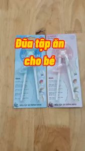 Đũa tập ăn cho bé đũa ăn dặm cho bé đũa xỏ ngón giúp bé dễ dàng tập gắp thức ăn thương hiêu Dophin (Không BPA)