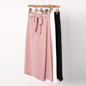 High Waist Wide Leg Pants Butterfly Knot Trousers Nine Points Length Luxury Autumn Leg Swing Pants for Women Casual Pants