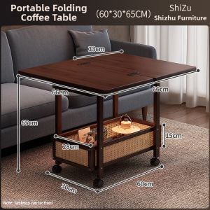 FANTANYIPIN | Folding Moveable Rotatable Side Table