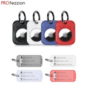 PROfezzion AirTag Protective Case Hard Shell Air Tag HolderQuick Release Key Ring Design Easily Operation and Locate for Keychain Dog Collar Luggage Bag Backpack & More ﻿